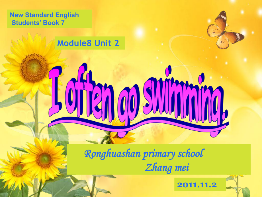 外研版(起)六上Unit 2 I often go swimmingppt課件_第1頁