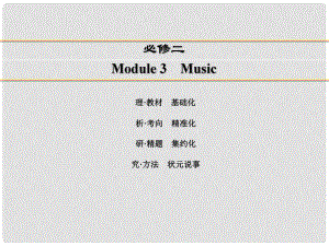 講練測高考英語一輪復習 Module 3 Music課件 外研版必修2