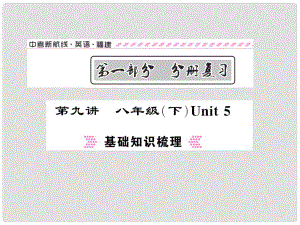 福建省中考英語總復(fù)習(xí) 第一部分 分冊(cè)復(fù)習(xí) 第9講 八下 Unit 5講解課件 仁愛版