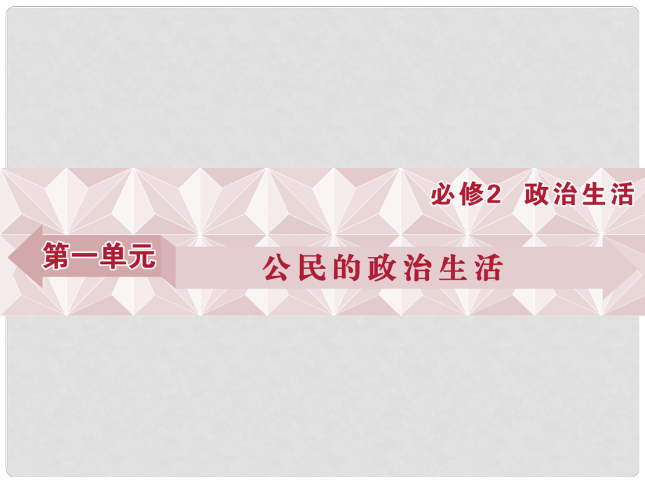 優(yōu)化方案高考政治總復(fù)習(xí) 第一單元 第一課 生活在人民當(dāng)家作主的國家課件（必修2）_第1頁