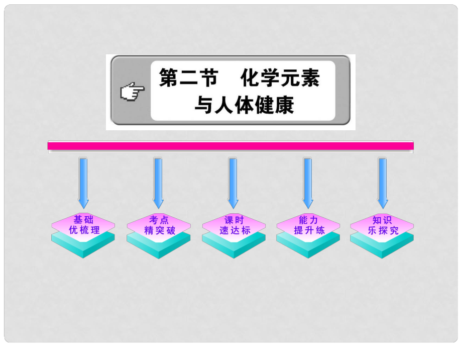 版九年級(jí)化學(xué) 4.2 化學(xué)元素與身體健康課件 魯教版五四制1_第1頁