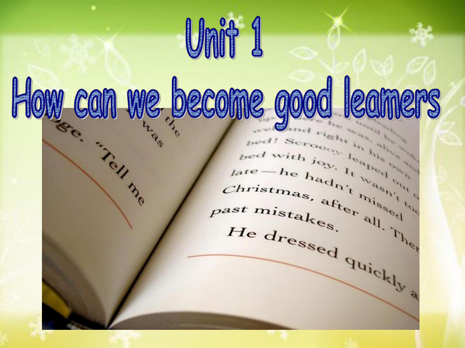 課時(shí)奪冠九年級(jí)英語全冊(cè) Unit 1 How can we become good learners Section A（1a2d）課件 （新版）人教新目標(biāo)版_第1頁