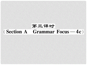 八年級英語下冊 Unit 5 What were you doing when the rainstorm came（第3課時(shí)）Section A（Grammar Focus4c）作業(yè)課件 （新版）人教新目標(biāo)版