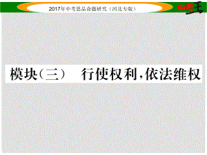 中考政治總復(fù)習(xí) 知識模塊突破（三）行使權(quán)利 依法維權(quán)課件