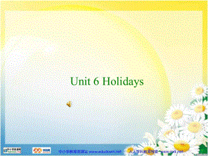 牛津蘇教六Unit 6 Holidaysppt課件