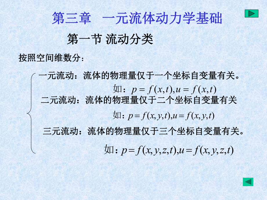 三章一元流体动力学基础_第1页