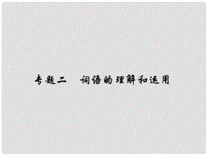 原（季版）七年級語文下冊 專題復(fù)習(xí)二 詞語的理解和運(yùn)用課件 語文版