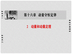 高中物理 第16章 動量守恒定律 2 動量和動量定理課件 新人教選修35