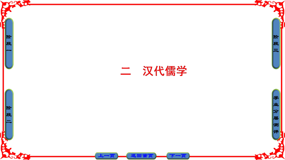 高中歷史 專題1 中國傳統(tǒng)文化主流思想的演變 2 漢代儒學(xué)課件 人民版必修3_第1頁