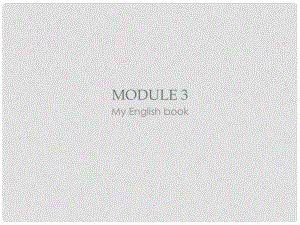 七年級英語上冊 Starter Module 3 My English book課件 （新版）外研版