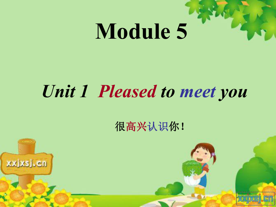 外研版(起)六上Unit 1 Pleased to meet you!ppt課件1_第1頁