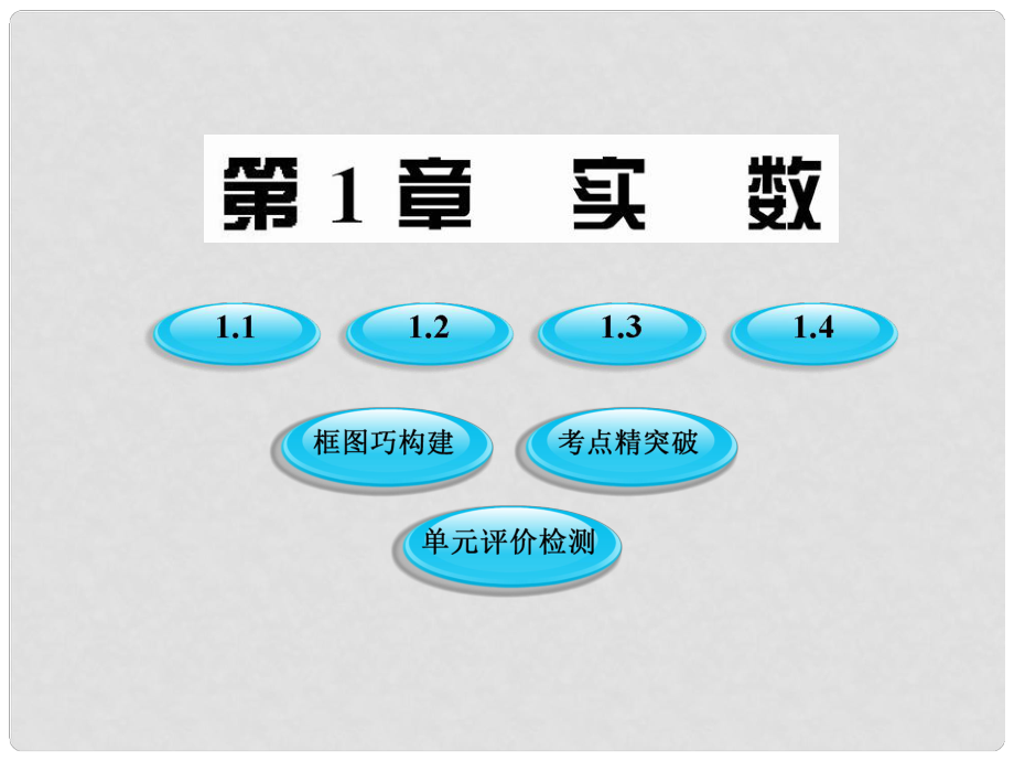 版八年級數(shù)學上冊 1《實數(shù)》課件 湘教版_第1頁