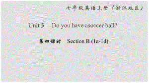 七年級英語上冊 Unit 5 Do you have a soccer ball（第4課時(shí)）Section B(1a1d)課件 （新版）人教新目標(biāo)版