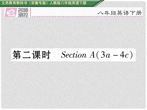 八年級英語下冊 Unit 5 What were you doing when the rainstorm came（第2課時）Section A（3a4c）習(xí)題課件 （新版）人教新目標(biāo)版