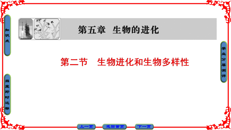 高中生物 第5章 生物的進(jìn)化 第2節(jié) 生物進(jìn)化和生物多樣性課件 蘇教版必修2_第1頁