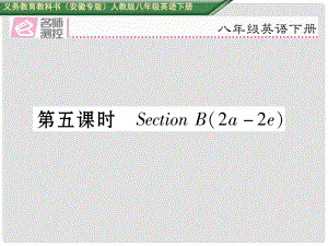 八年級英語下冊 Unit 7 What's the highest mountain in the world（第5課時）Section B（2a2e）習題課件 （新版）人教新目標版