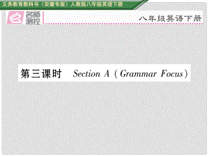 八年級(jí)英語(yǔ)下冊(cè) Unit 6 An old man tried to move the mountains（第3課時(shí)）Section A（Grammar Focus）習(xí)題課件 （新版）人教新目標(biāo)版