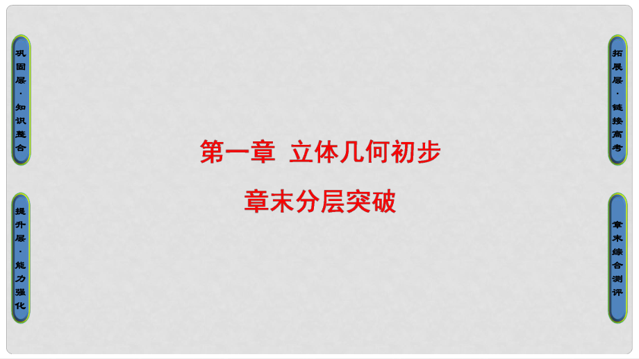 高中数学 第一章 立体几何初步章末分层突破课件 新人教B版必修2_第1页