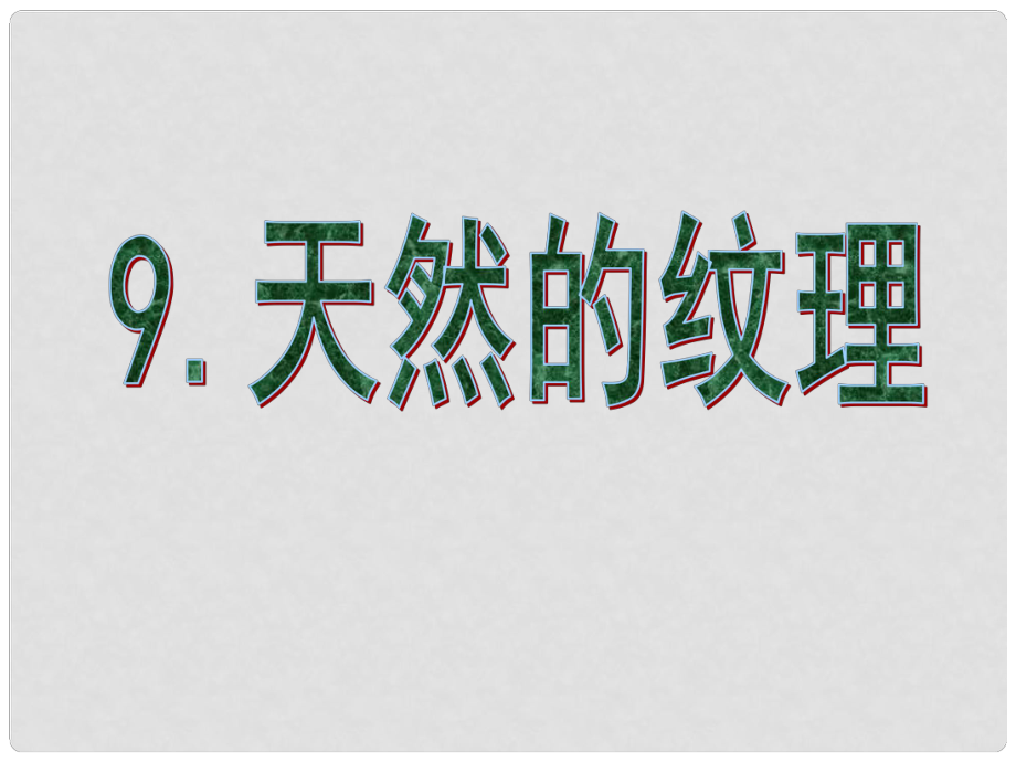 三年級(jí)美術(shù)上冊(cè) 第9課 天然的紋理課件2 新人教版_第1頁(yè)