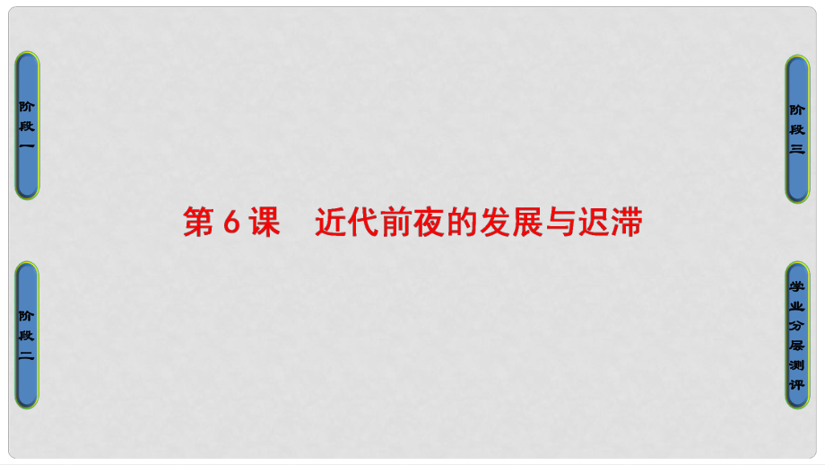 高中歷史 第1單元 中國(guó)古代的農(nóng)耕經(jīng)濟(jì) 第6課 近代前夜的發(fā)展與遲滯課件 岳麓版必修2_第1頁(yè)