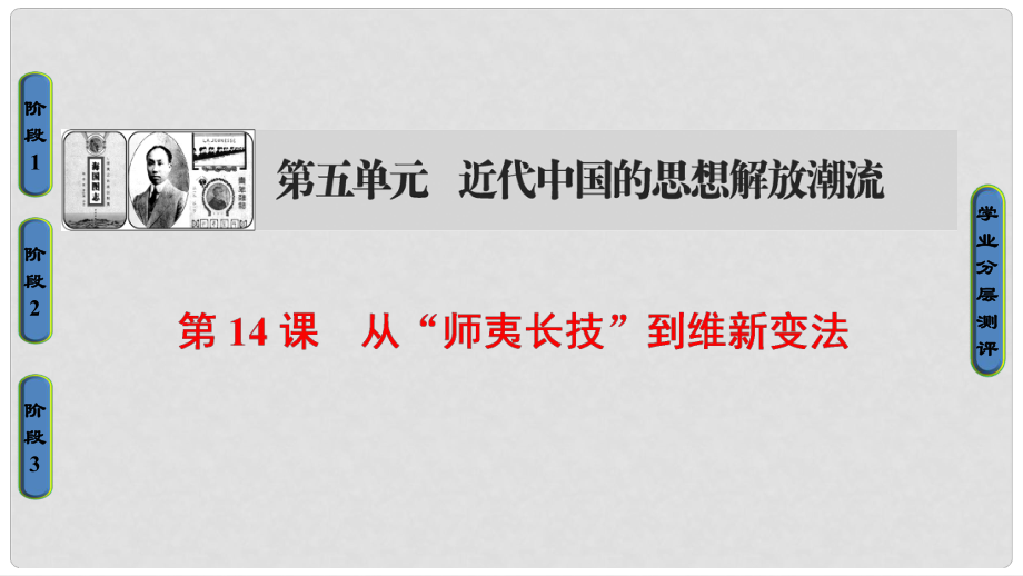 高中历史 第5单元 近代中国的思想解放潮流 第14课 从“师夷长技”到维新变法课件 新人教版必修3_第1页