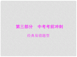 廣東省中考化學(xué)復(fù)習(xí) 第三部分 考前沖刺 經(jīng)典易錯題型課件