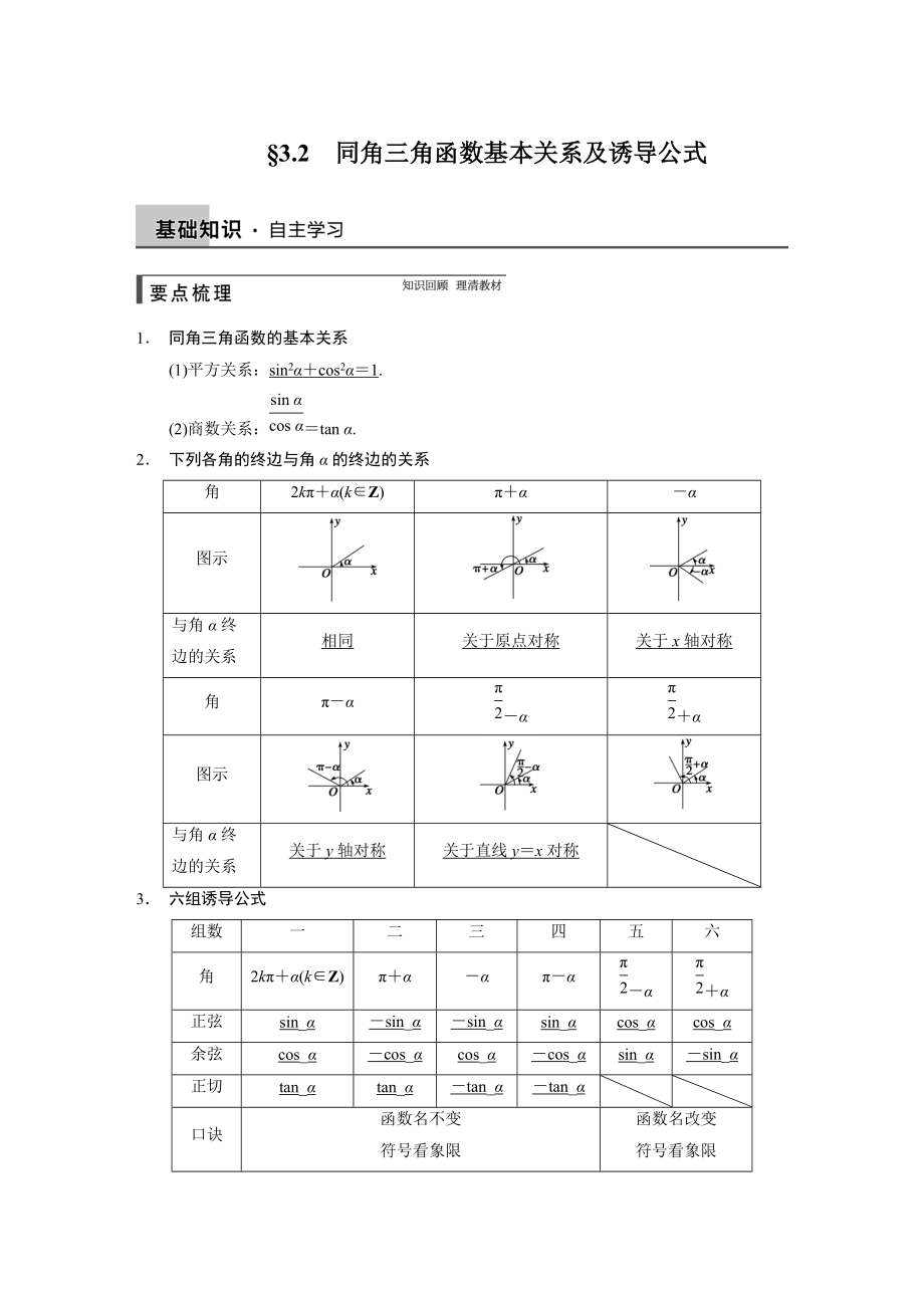 高考數(shù)學(xué)浙江理科一輪【第三章】導(dǎo)數(shù)及其應(yīng)用 第三章 3.2_第1頁