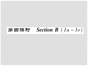 八年級(jí)英語(yǔ)上冊(cè) Unit 5 Do you want to watch a game show（第4課時(shí)）Section B（1a1e）同步作業(yè)課件 （新版）人教新目標(biāo)版