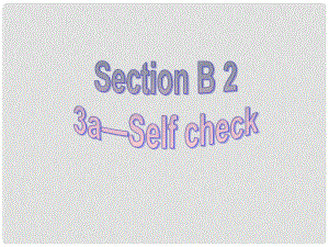 八年級(jí)英語(yǔ)下冊(cè) Unit 3 Could you please clean your room（第6課時(shí)）Section B（3aself check）課件 （新版）人教新目標(biāo)版