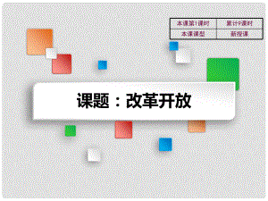 吉林省雙遼市八年級歷史下冊 第9課 改革開放教學課件 新人教版