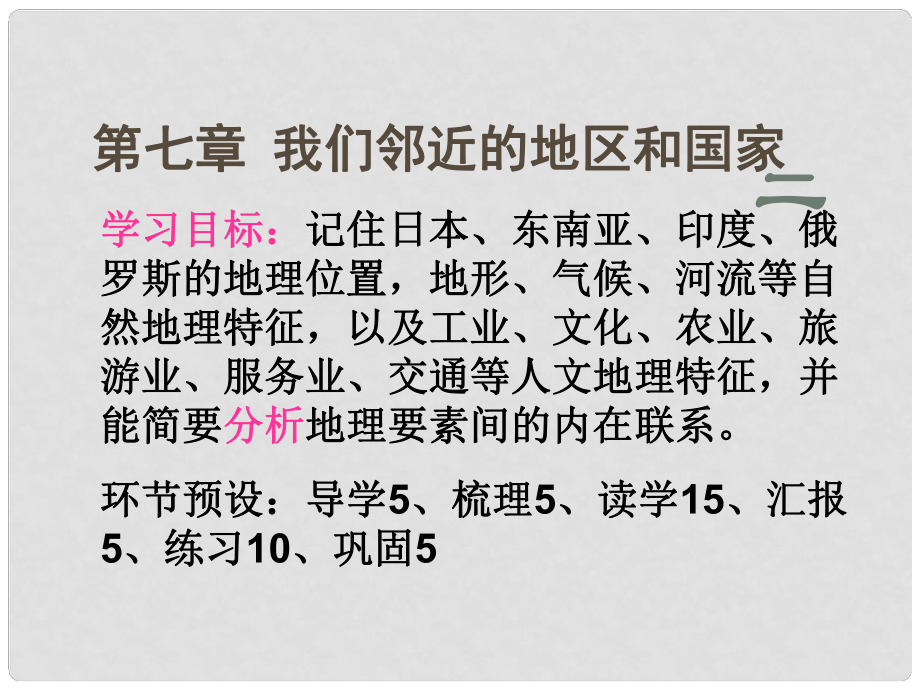 河北省石家莊創(chuàng)新國際學(xué)校七年級地理下冊 第七章 我們鄰近的地區(qū)和國家課件 新人教版_第1頁