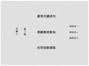 高中政治 專題三 聯(lián)邦制、兩黨制、三權(quán)分立：以美國為例 第三框 美國的三權(quán)分立制課件 新人教版選修3