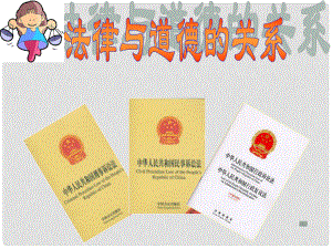 上海市八年級政治下冊 第五單元 與法同行 第14課 法律就在我們身邊 第2框 法律和道德的關(guān)系課件 蘇教版