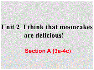 九年級英語全冊 Unit 2 I think that mooncakes are delicious Section A（3a4c）習題課件 （新版）人教新目標版