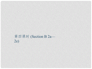 九年級英語全冊 Unit 13 We're trying to save the earth（第4課時）Section B（2a2e）課件 （新版）人教新目標版