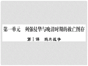 八年級歷史上冊 第一單元 列強(qiáng)侵華與晚晴時(shí)期的救亡圖存 第1課 鴉片戰(zhàn)-爭課件 岳麓版