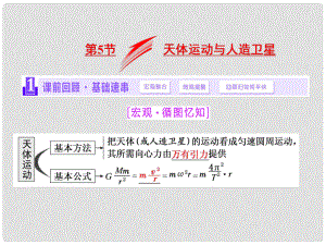 高考物理一輪復(fù)習(xí) 第四章 曲線運(yùn)動(dòng) 萬(wàn)有引力與航天 第5節(jié) 天體運(yùn)動(dòng)與人造衛(wèi)星課件