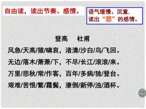 吉林省通榆縣八年級(jí)語文下冊(cè) 2 登高優(yōu)秀課件 長(zhǎng)版