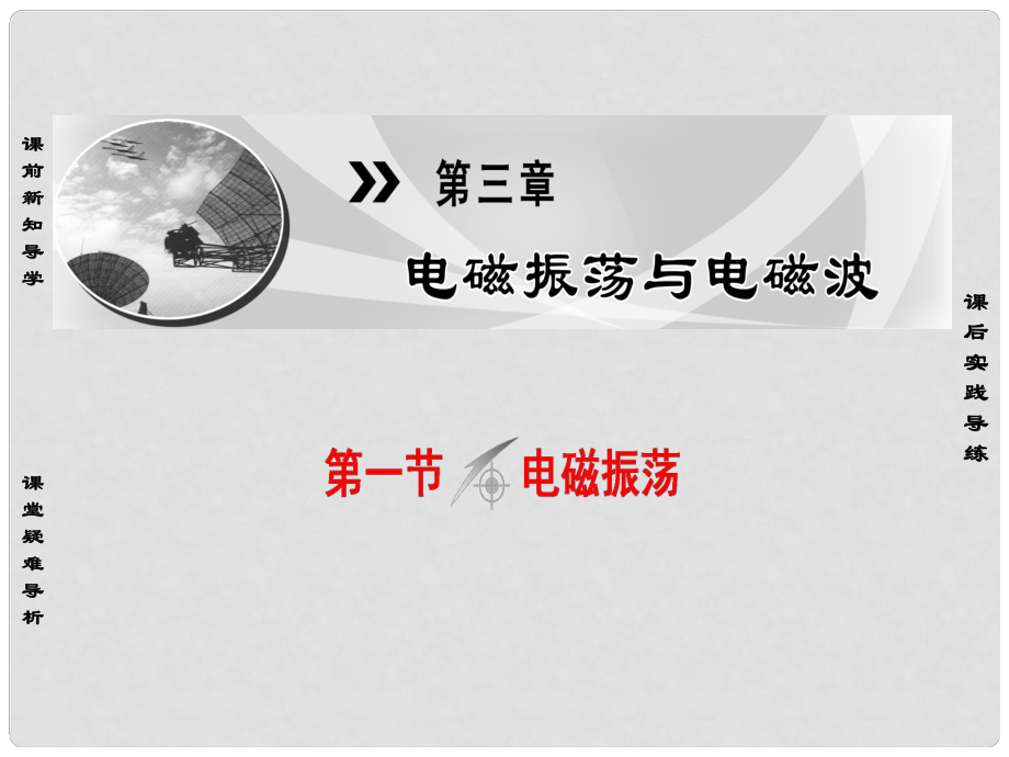 高中物理 第3章 電磁振蕩與電磁波 第1節(jié) 電磁振蕩課件 粵教版選修34_第1頁(yè)