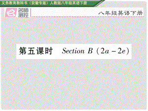 八年級(jí)英語下冊(cè) Unit 5 What were you doing when the rainstorm came（第5課時(shí)）Section B（2a2e）習(xí)題課件 （新版）人教新目標(biāo)版