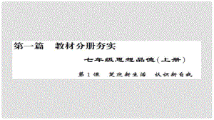 安徽省中考政治 第一篇 教材分冊(cè)夯實(shí) 七上 第1課 笑迎新生活認(rèn)識(shí)新自我課件