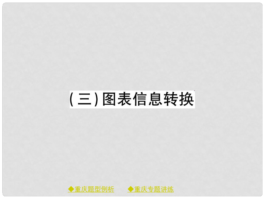 中考语文总复习 第1部分 语文知识及运用 专题12（3）图表信息转换课件_第1页