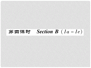 八年級(jí)英語(yǔ)上冊(cè) Unit 7 Will people have robots（第4課時(shí)）Section B（1a1e）同步作業(yè)課件 （新版）人教新目標(biāo)版