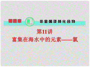 高中化學第一輪總復習 第4章 第11講 富集在海水中的元素——氯課件 新課標（湖南專版）