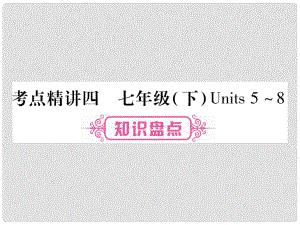 中考英語總復(fù)習(xí) 考點(diǎn)精講4 七下 Units 58課件