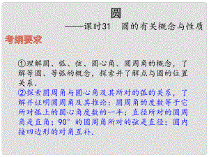 中考數(shù)學(xué)總復(fù)習(xí) 第八章 圓 課時(shí)31 圓的有關(guān)概念與性質(zhì)課件