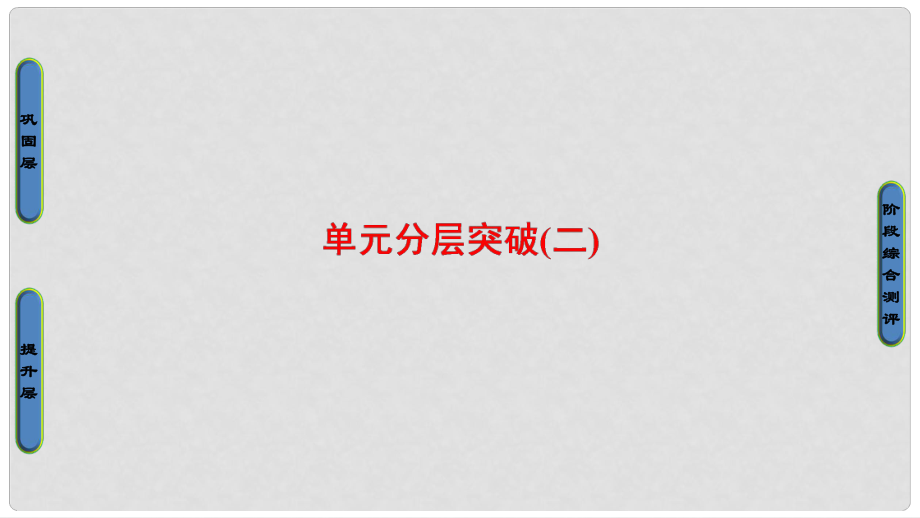 高中历史 第2单元 古代中国的科技与文化单元分层突破课件 北师大版必修3_第1页