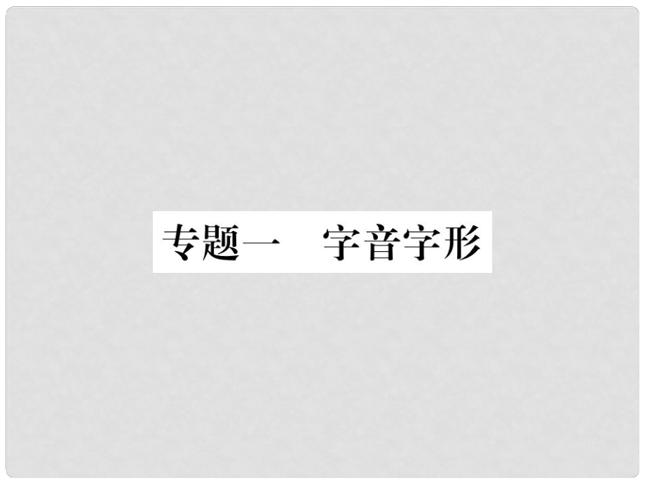 八年级语文下册 专题一 字音字形习题课件 新人教版_第1页