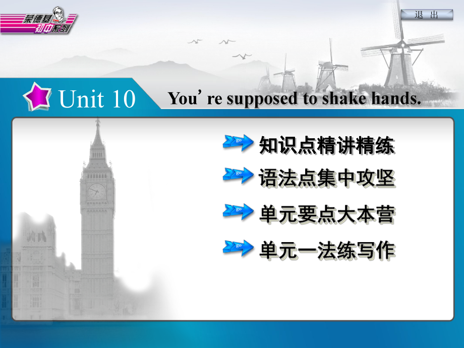 九年級(jí)英語(yǔ)全冊(cè) Unit 10 You’re supposed to shake hands課件 （新版）人教新目標(biāo)版_第1頁(yè)