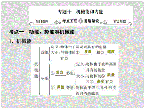 江蘇省宿遷市泗洪縣中考物理專題復(fù)習(xí) 十 機(jī)械能和內(nèi)能課件